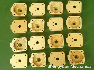 Cold Convert CNC Precision Machining Aluminium 5083 Powdercoat Golden Yellow Housing