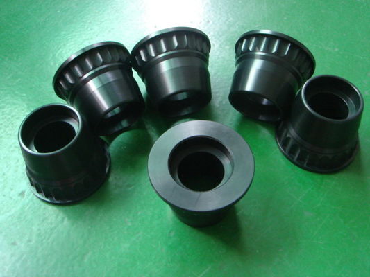 CNC ακρίβεια που επεξεργάζεται τα Knurling μέρη με το Μαύρο στη μηχανή που υποβάλλονται σε ανοδική οξείδωση για τα μέρη εκτυπωτών