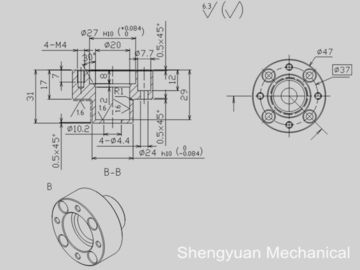 SUS304 CNC άξονας σώματος σφραγίδων μερών στροφής ακρίβειας για τη σφραγίδα συμπιεστών μεταφορέων