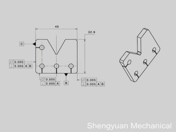 CNC λειότητας παραλληλισμός και Perpendicularity 0.005 πιάτων καρβιδίου μηχανών ακρίβειας