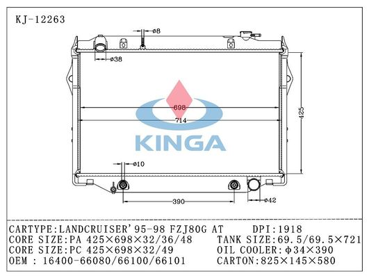 αντικατάσταση θερμαντικών σωμάτων 95 - 98 FZJ80G Toyota Landcruiser, αυτόματη μετάδοση
